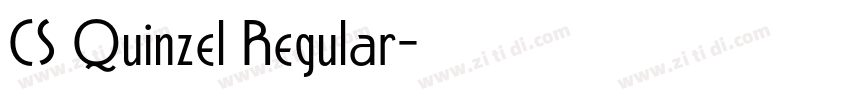 CS Quinzel Regular字体转换